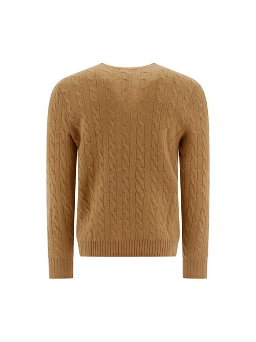 Maglione a trecce misto cashmere Brown POLO RALPH LAUREN | 710876762009